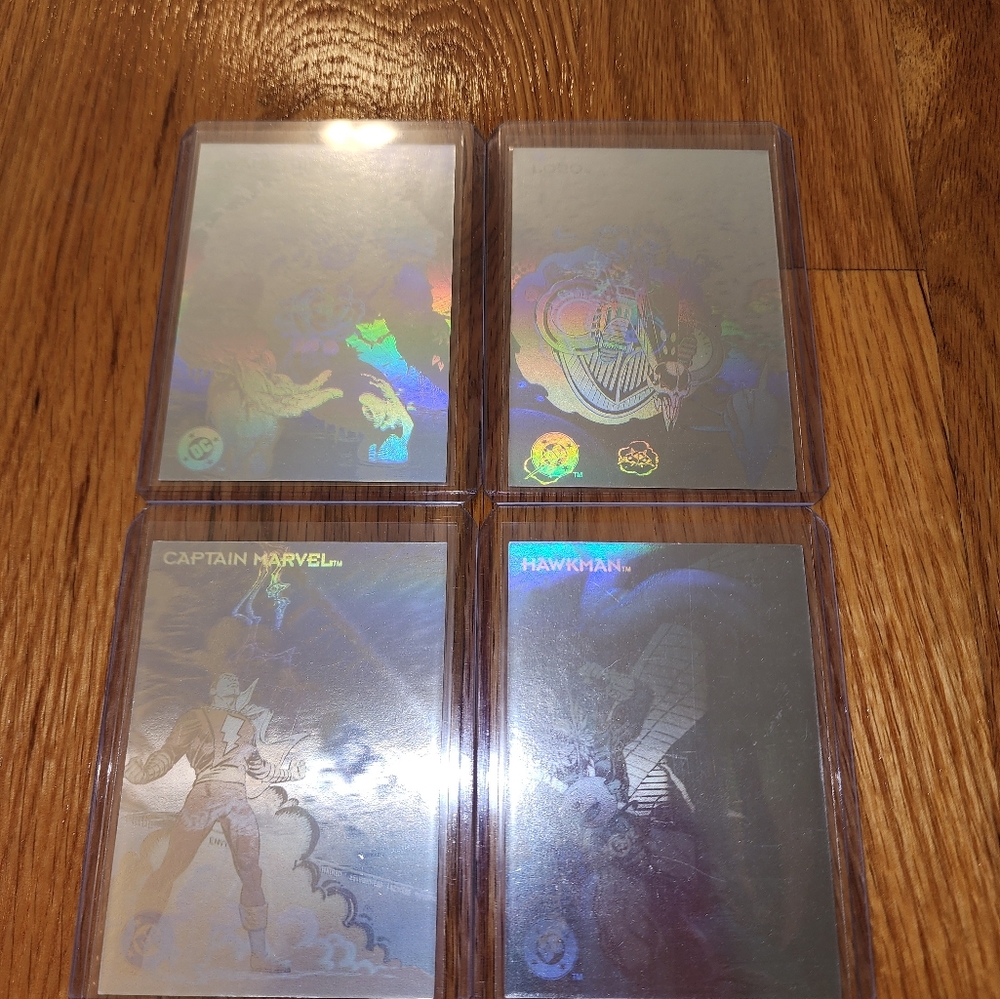 1993 DC Comics Holographic Cards Lot of 4 (NM)!